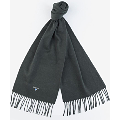 Barbour Plain Lambswool Scarf - Forest Green