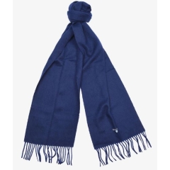 Barbour Plain Lambswool Scarf - Navy 