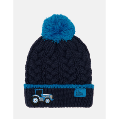 Lighthouse Bobbie Hat - Blue Tractor 