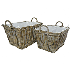 Manor 0332L Grosvenor Rattan Basket - Large