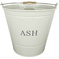 Manor 0349 Ash Bucket with Lid - Cream
