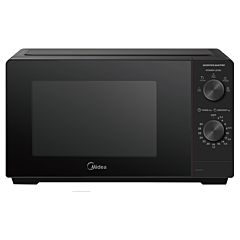 Midea MMOP01MZ-BK 20L Manual 700W Solo Microwave - Black