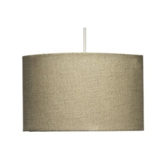 Oaks Lighting Straight Drum Linen Shade - Calico 