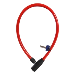 Oxford Hoop Cable Lock 4mm x 0.6m Red