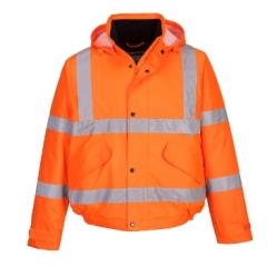 Hi-Vis Bomber Jacket Orange 