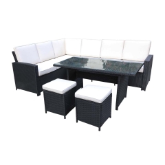 The Riseborough Corner Dining Set Black 