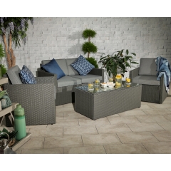 The Settrington Sofa Set Grey 