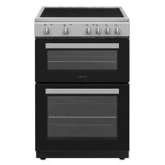 Statesman EDC60S2 60cm Apollo Electric Double Oven with Ceramic Hob - Silver