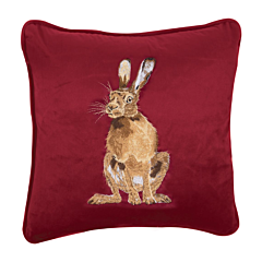 Wrendale Cushion Hare Embroidered