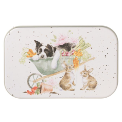 Wrendale Keepsake Tin Dog 'Sleeping On The Job'