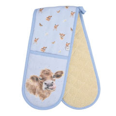 Wrendale Double Oven Glove - 'Farmyard Friends' 