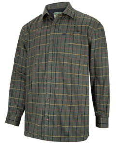 Hoggs Beech Fleece Shirt - Green Check