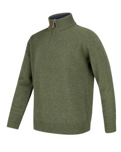 Hoggs Lothian 1/4 Zip Pullover Green 
