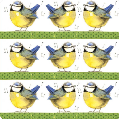 Alex Clark Coaster - Bluetits