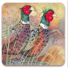 Alex Clark Coaster - Pleasant Pheasants