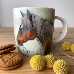 Alex Clark Mug Horse + Flowers