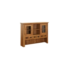 Besp Oak NB002H 6 Drawer 2 Door Hutch 