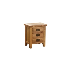 Besp Oak NB022 Vancouver® 3 Drawer Bedside Table