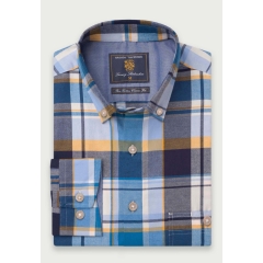 Brook Taverner Long Sleeve Plaid Check Shirt 