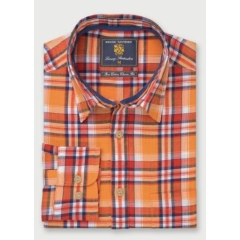 Brook Taverner Long Sleeve Classic Fit Check Shirt 