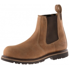 Buckbootz B1151 Safety Dealer Boot Light Brown