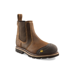 Buckbootz B1900 Safety Boot Dark Brown