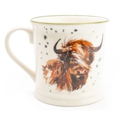 Candlelight Tankard Mug - Highland Cow