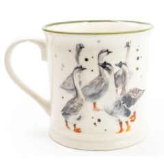 Candlelight Tankard Mug - Geese
