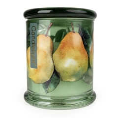 Candlelight Glass Lidded Jar - Pear Tree + Bay Leaf 