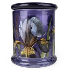 Candlelight Glass Lidded Jar - Iris + Tonka Bean