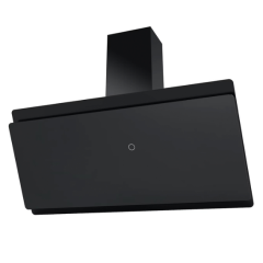 Cata ICON90H 90cm Angled Glass Cooker Hood - Black