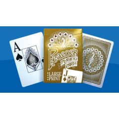 Peacock Playing Cards Large Print