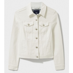 Crew Denim Western Jacket - White