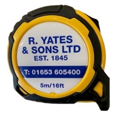 Advent Quantum R. Yates & Sons Ltd Branded Tape Measure - 5m/16ft