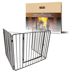 De Vielle DEV621 Premium Heavy Duty Stove Guard with Front Opening Gate