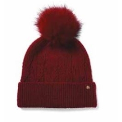 Failsworth Alice Knitted Beanie - Berry