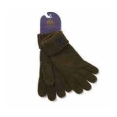 Failsworth Aran Cable Knit Gloves – Olive