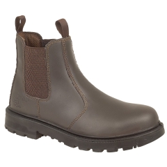 Grafters Safety Dealer Boot - Brown 