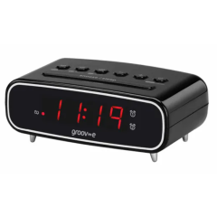Groove CV-CR05-BK Rise Digital Radio Alarm Clock