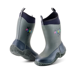 Grubs Muddies Icicle Children's Boots - Charcoal 