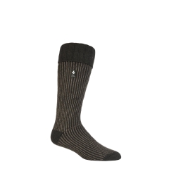 Heat Holders Mens Stripe Boot Forest Green