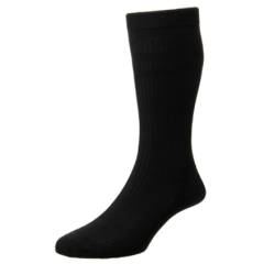 Cotton Softop Socks - Black 