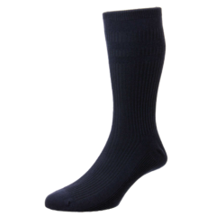 Cotton Softop Socks - Navy 