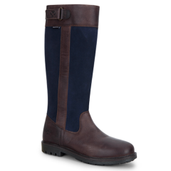 Hoggs II Cleveland Ladies Country Boot - Dark Brown / Navy