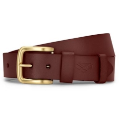 Hoggs Luxury Leather Belt - Dark Brown