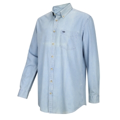 Hoggs Archerfield Denim Shirt - Light Blue 