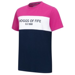 Hoggs Darcie Colour Block T-Shirt - Berry/White/Navy 