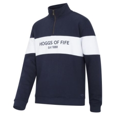 Hoggs Dumfries 1888 Gents 1/4 Zip - Navy/White