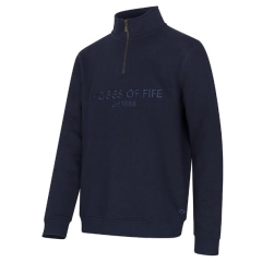 Hoggs Galloway 1888 Plain 1/4 Zip - Navy