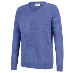 Hoggs Lauder Ladies Cable Pullover - Violet